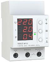 Реле напряжения однофазное цифровое на DIN-рейку Rbuz MF32 многофункциональное 32А 0-400А картинка